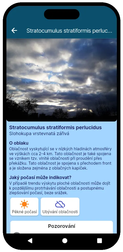 Úvod detailu oblaku