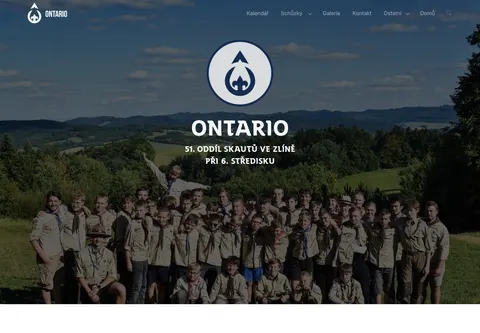 Domovská stránka 51. skautského oddílu Ontario ve Zlíně.